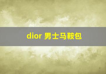 dior 男士马鞍包